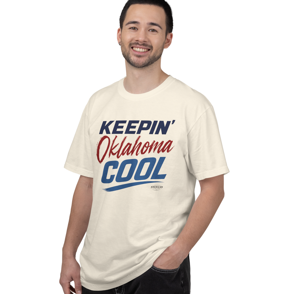"Keepin' Oklahoma Cool" HVAC Pro Heavyweight T-Shirt