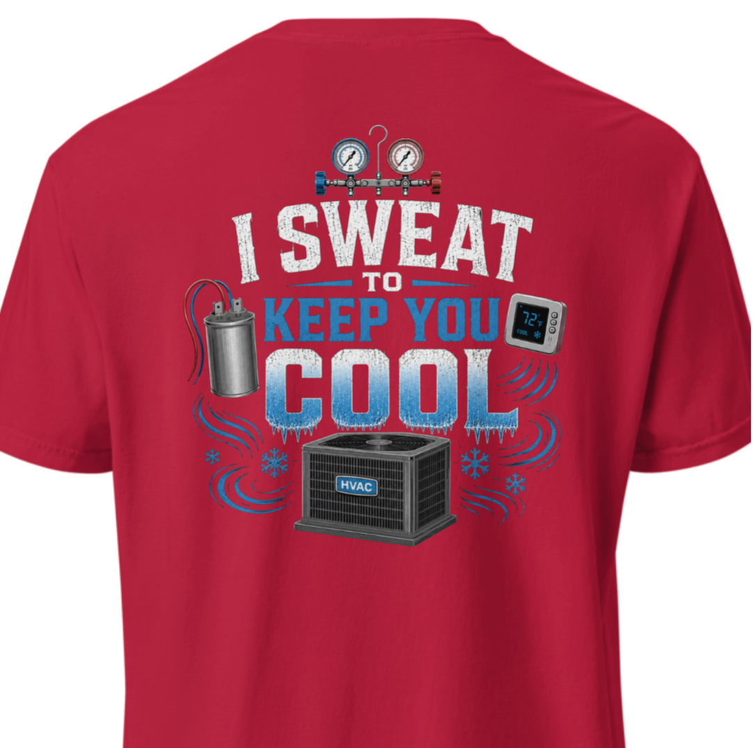 HVAC Pro "I Sweat to Keep you Cool" Heavyweight T-Shirt
