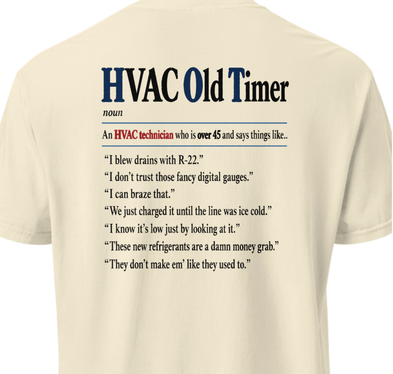 American HVAC Pro Old Timer 1717 T-Shirt
