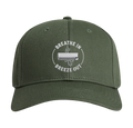 "Breathe In Breeze Out" Premium Cap - Snapback Embroidered