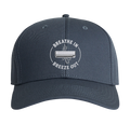"Breathe In Breeze Out" 6 Panel Trucker Snapback - Embroidered