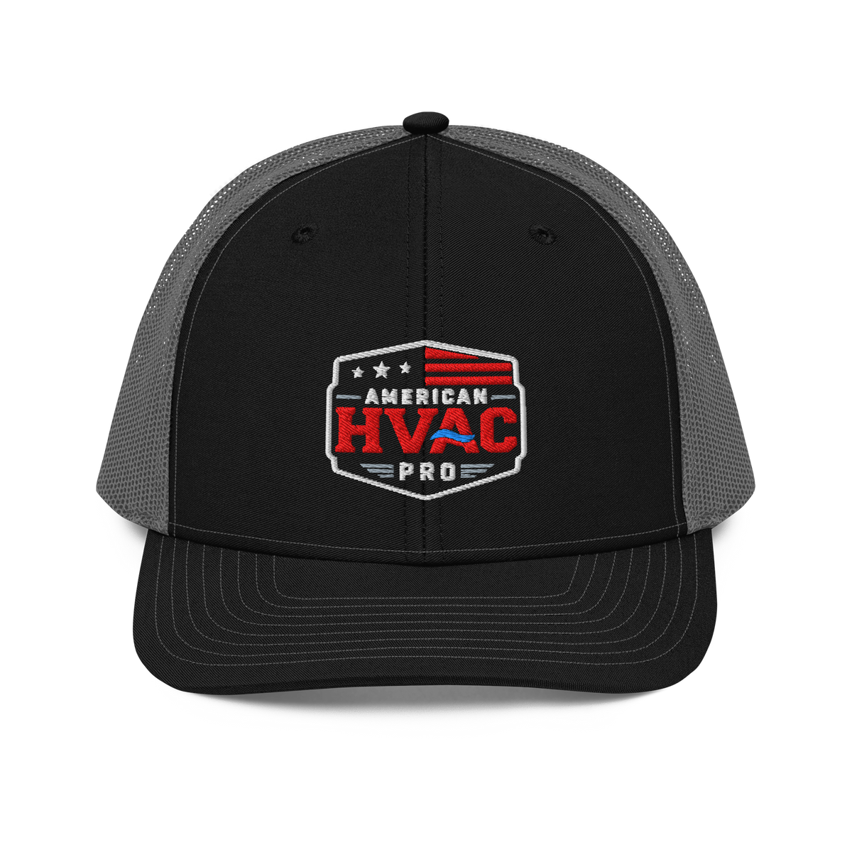 "American HVAC Pro" Version 3 Patriotic Trucker Cap - 112 Embroidered