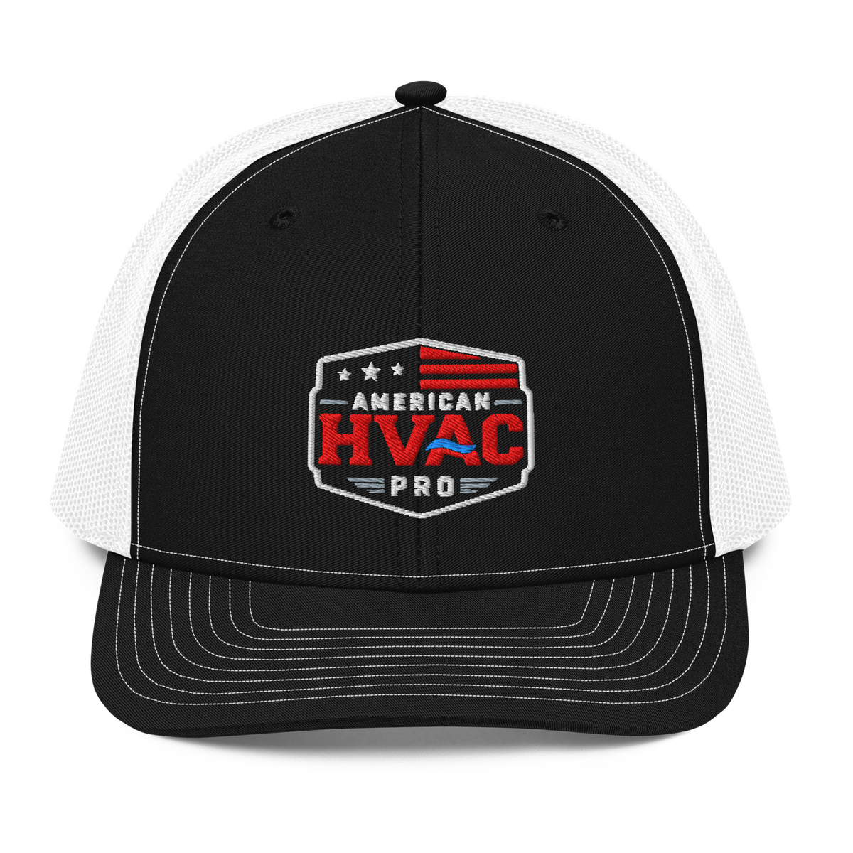 "American HVAC Pro" Version 3 Patriotic Trucker Cap - 112 Embroidered