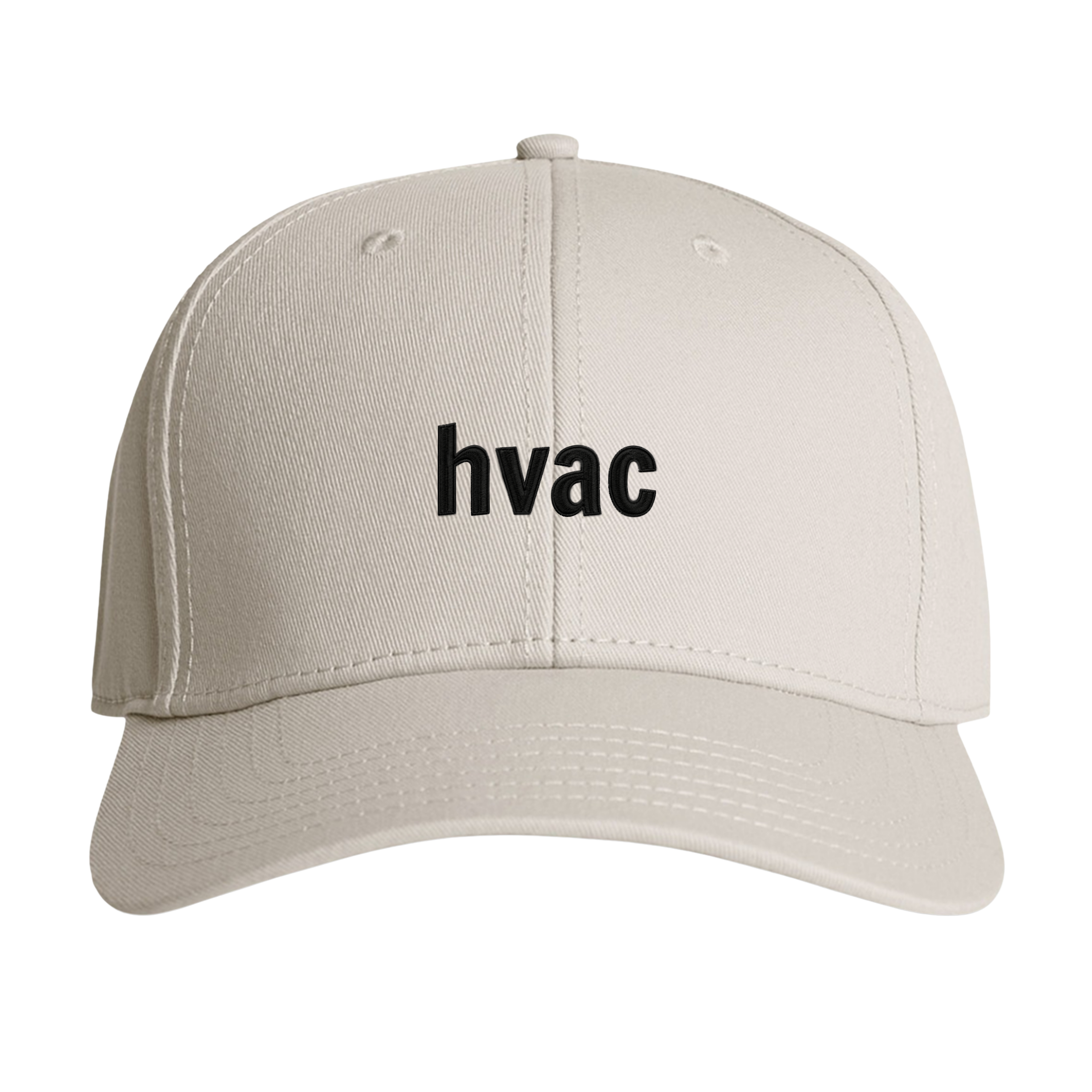 "hvac" Tan Premium Cap - Snapback Embroidered