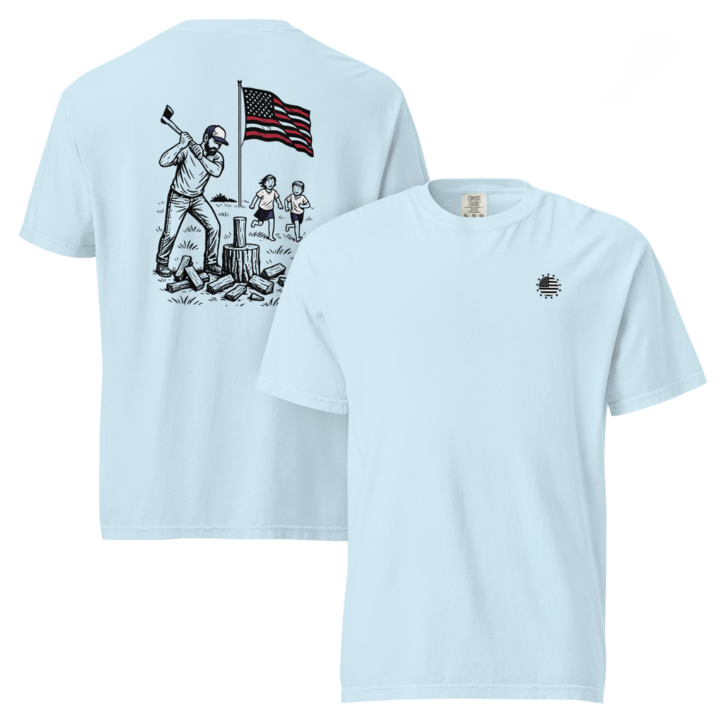 Chopping Wood w/ the Kids T-Shirt - Comfort Colors 1717