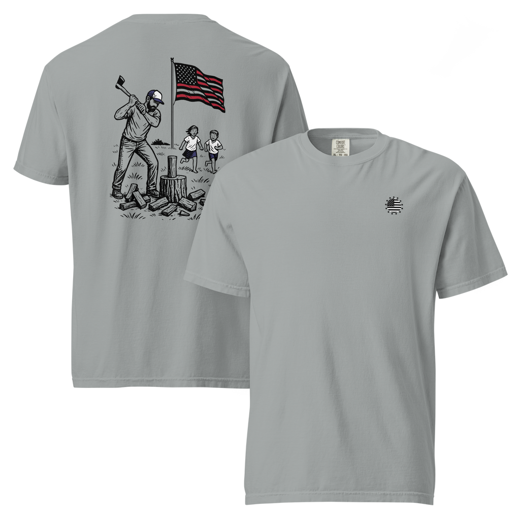Chopping Wood w/ the Kids T-Shirt - Comfort Colors 1717