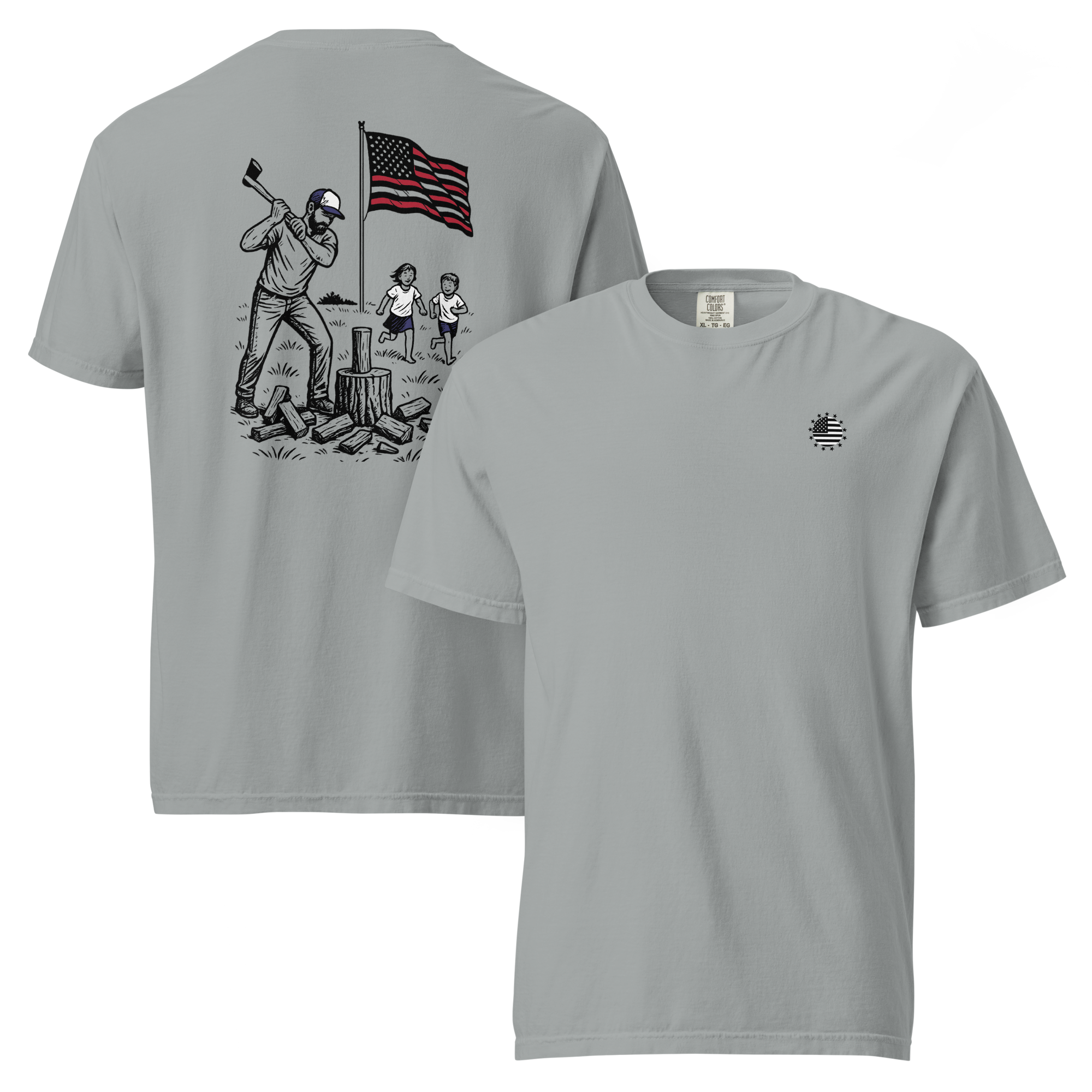 Chopping Wood w/ the Kids T-Shirt - Comfort Colors 1717