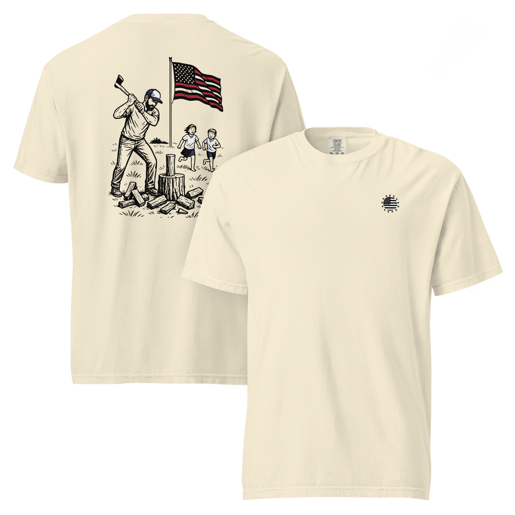 Chopping Wood w/ the Kids T-Shirt - Comfort Colors 1717
