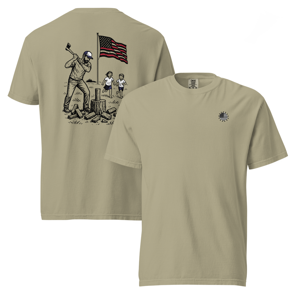Chopping Wood w/ the Kids T-Shirt - Comfort Colors 1717