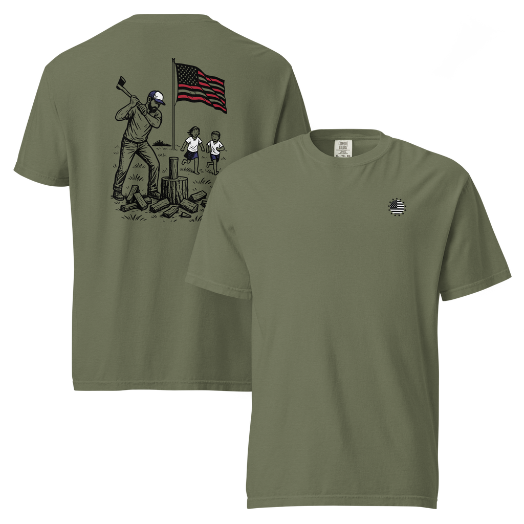 Chopping Wood w/ the Kids T-Shirt - Comfort Colors 1717